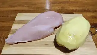 Быстрый ужин! Возьмите картофель и мясо!Драники с мясом!