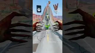 Skibidi Toilets, Freddy & Speakermans VS Infected Cameraman Hands & Head Trap Crush – BeamNG.drive