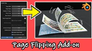 Flip My Page | Free Add-on For Page Flipping In Blender | Create Flip books, Magazines, Diaries etc.