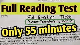 ielts reading tips and tricks : FULL READING TEST only in 55 minutes IELTS READING PRACTICE TEST