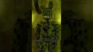 Bonnie vs Springtrap [FNAF/Blender] #fnaf #shorts #bonnie #fnafbonnie