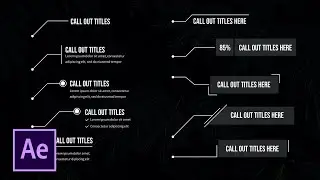Digital Call Out Titles Animation - After Effects Template
