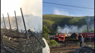 İki oğlu şəhid olan atanın indi də evi yandı!