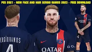 PES 2021 - NEW FACE AND HAIR SERGIO RAMOS 2023 - 4K