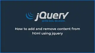 How to add and remove div using jquery