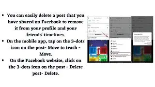 How to Delete Your Facebook Posts