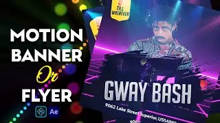 Dj Animated Video 🔥 Motion Flyer After Effects 🔥 BanyaBasak🔥Flyer Animado