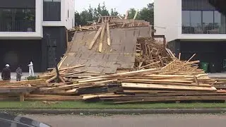 Tracking severe storm damage in the Houston Heights area