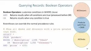 SQL DQL: Querying Records (Boolean Operators & NULL Values)