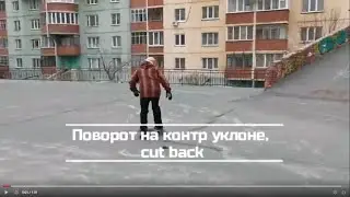 #3 серфскейт, поворот на контруклоне, кат бэк.