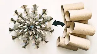 Easy Recycling Craft Idea / Toilet Paper Roll Tubes DIY Tutorial / Christmas Decoration & Ornaments