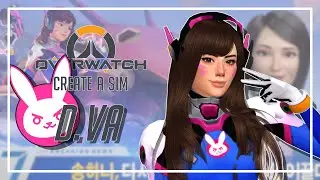 D.Va (Full CC List) // The Sims 4: Overwatch CAS