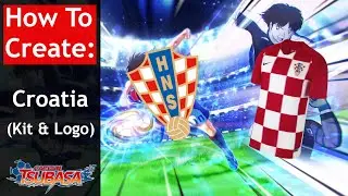 HOW TO CREATE: (Kit & Logo) Croatia on Captain Tsubasa: Rise of New Champions