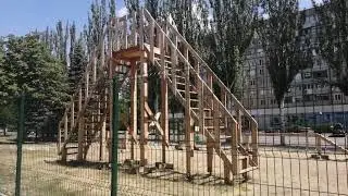 Площадка для выгула собак в парке Юбилейном в Кривом Роге