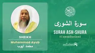 Quran 42   Surah Ash Shura سورة الشورى   Sheikh Mohammad Ayub - With English Translation