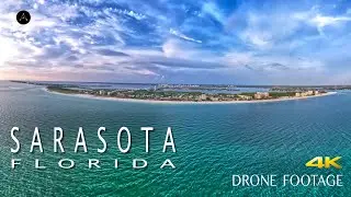 Aerial View of SARASOTA Florida | Lido Beach (4K Drone Footage)