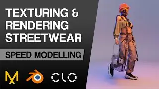 Speed Modelling & Texturing Streetwear outfit - Marvelous Designer & Blender