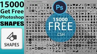 15000 Photoshop Shape Free Download |Urdu Hindi| Photoshop Tutorial|