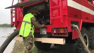 Испытание пожарного насоса. Пожарная часть 4