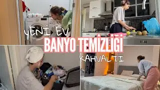 Yeni ev banyo temizliği