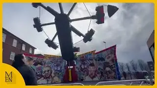 Terrifying moment panel comes flying off ride at university
