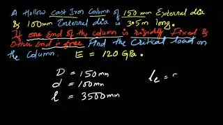 Hollow circular column structure analysis