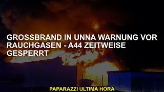 Großbrand in Unna Warnung vor Rauchgasen - A44 zeitweise gesperrt