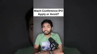 Mach Conference IPO Apply or Avoid🔥| Latest IPO GMP 