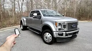2022 Ford F450 Lariat Superduty: Start Up, Test Drive, Walkaround, POV and Review