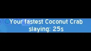 new coconut crab highscore (bee swarm simulator)