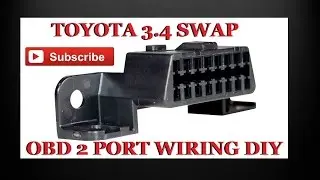 HOW TO - Wiring up all Toyota 3.4 Swap on Boad Diagnostics 2 (OBD2) Plug