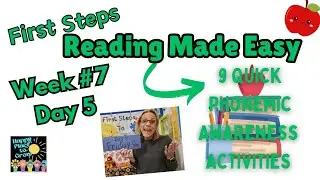 Reading Made Easy Week #7 Day 5 - Fast, Fun, Skill Building Activities @happyplacetogrow