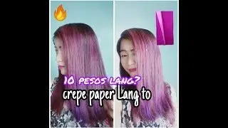 CHEAPEST HAIR COLOR| Crepe Paper Hair Color