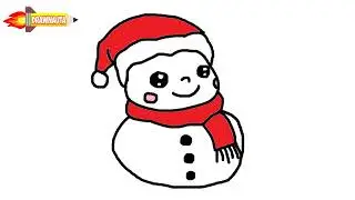 Как нарисовать Снеговика просто и мило ⛄🎄
