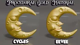 How to Create Procedural Gold Material in Blender That Works for Both Eevee and Cycles