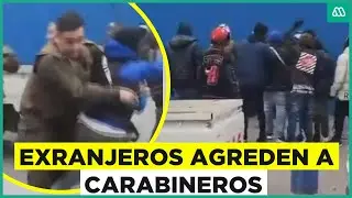 Carabineros son agredidos por extranjeros en Barrio Franklin