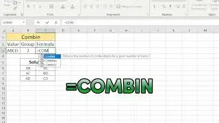 LEARN INTEGER,COMBIN AND COMBINA IN EXCEL🔥