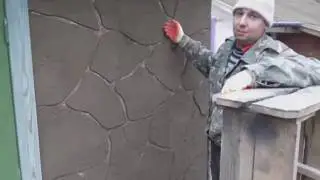 Штукатурка под  природный камень/ч.2 большие камни