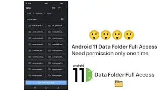 Android 11 data folder full access. Need permission only one time sketchware free project