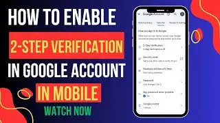 How to Enable 2-Step Verification for Your Google Account#Gmail account Setting in Urdu&Hindi#MWN0.3