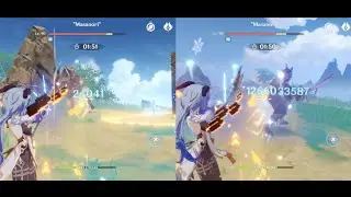 ganyu build test (wanderer's, shimenawa, physical)