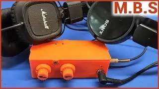 DIY Headphone Amp TDA2822 With  3D Printer and CNC3018