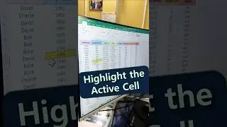 🔥🔥Auto Highlights the Active Cell | Advance Excel Trick 