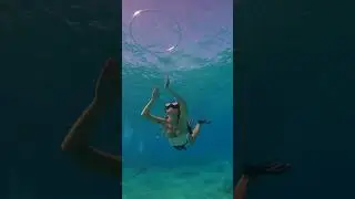 a bubble ring to swim through she requested #shorts