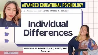 CHAPTER 14 INDIVIDUAL DIFFERENCES (Advanced Educational Psychology)