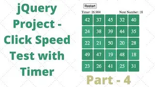 jQuery Project: Click Speed Test with Timer - Part 4