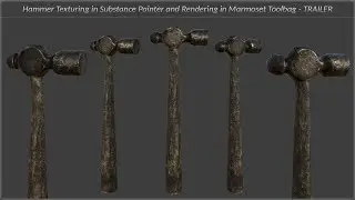 Blacksmith Hammer Texturing And Rendering Trailer