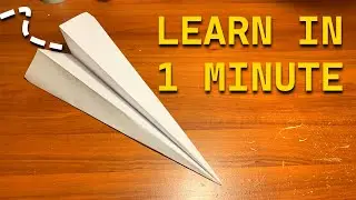 EASIEST Way To Fold A Paper Airplane