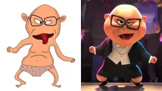 The Boss Baby Movie Scene Drawing Meme | Boss Baby Funny Drawing ✍🤣