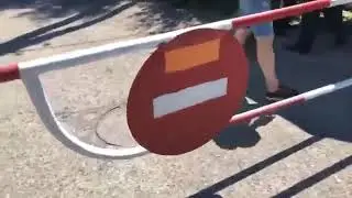 #Сармат. Проезд к морю, шлагбаум и невменяемая охрана.